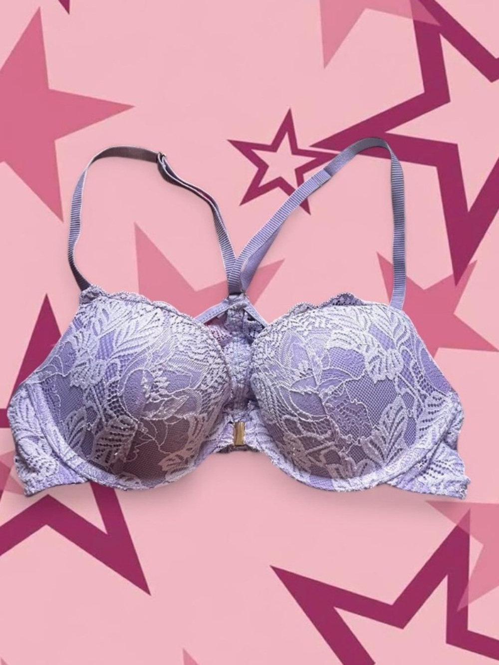 Dell Lavender Lace Push-Up Bra